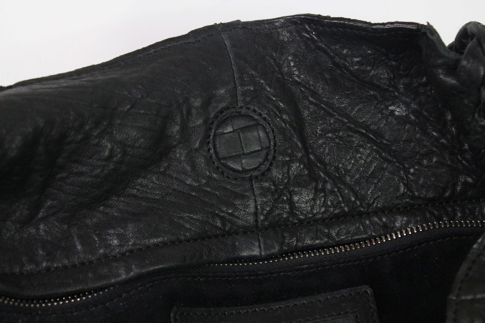 FALORNI Italia Le Borse Handbag in black leather, size 40x30x12 cm, condition 8/10.