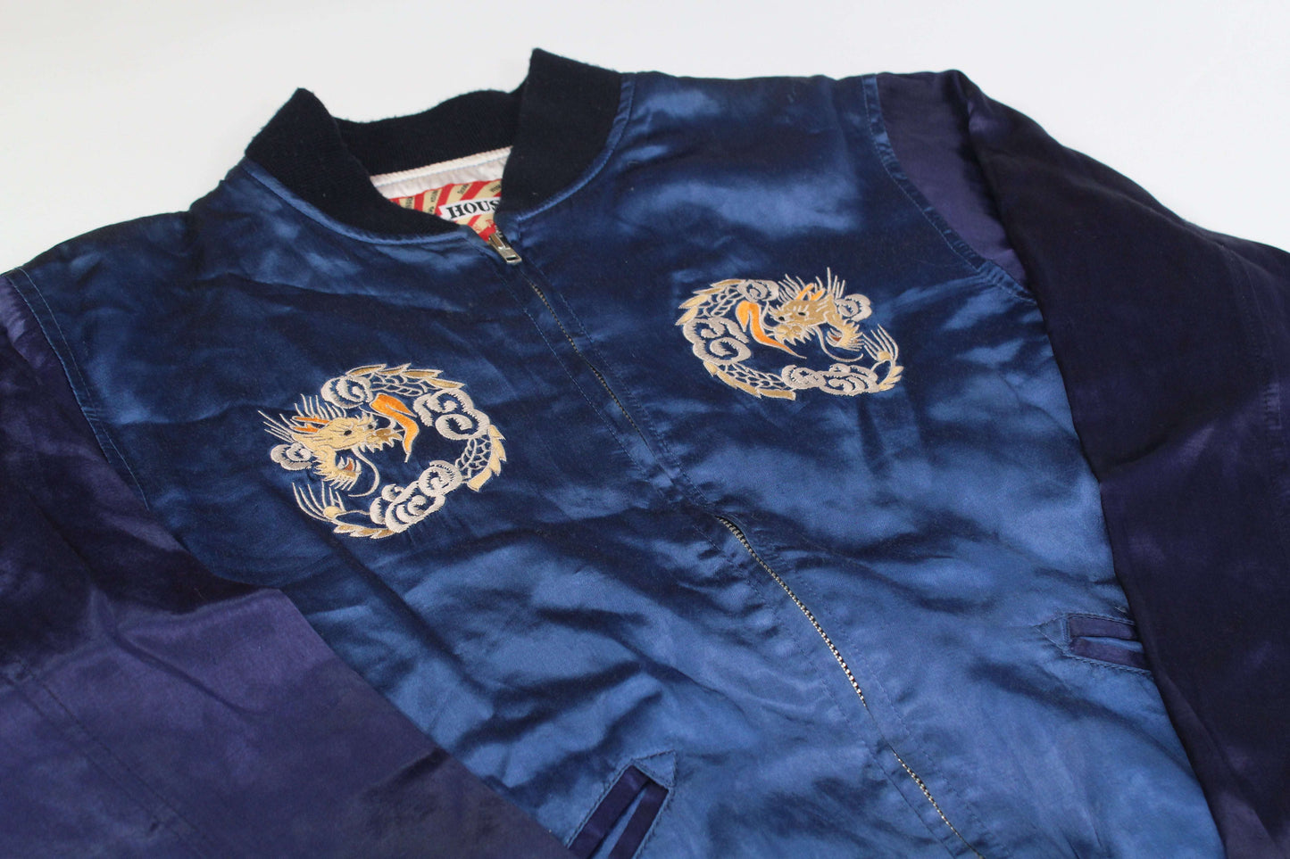 US Paratroopers Sendai Japan blue jacket, size M, condition 8/10 with dragon embroidery.