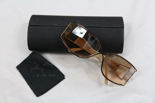 Cazal Shades with case and cleaning cloth, good condition with minor lens scratches.