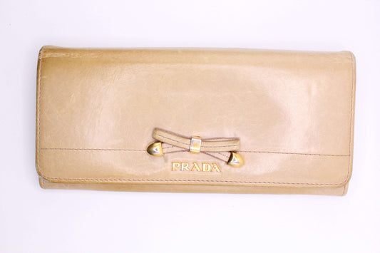 PRADA Longwallet Beige - Portmonee