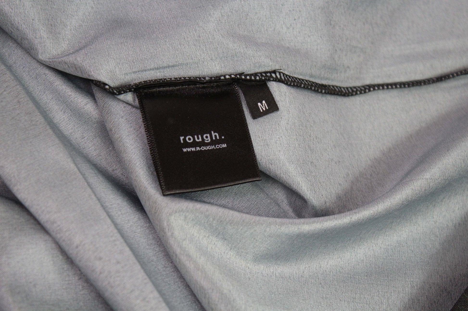 Black Rough Satin Shirt with label, size M, new condition.