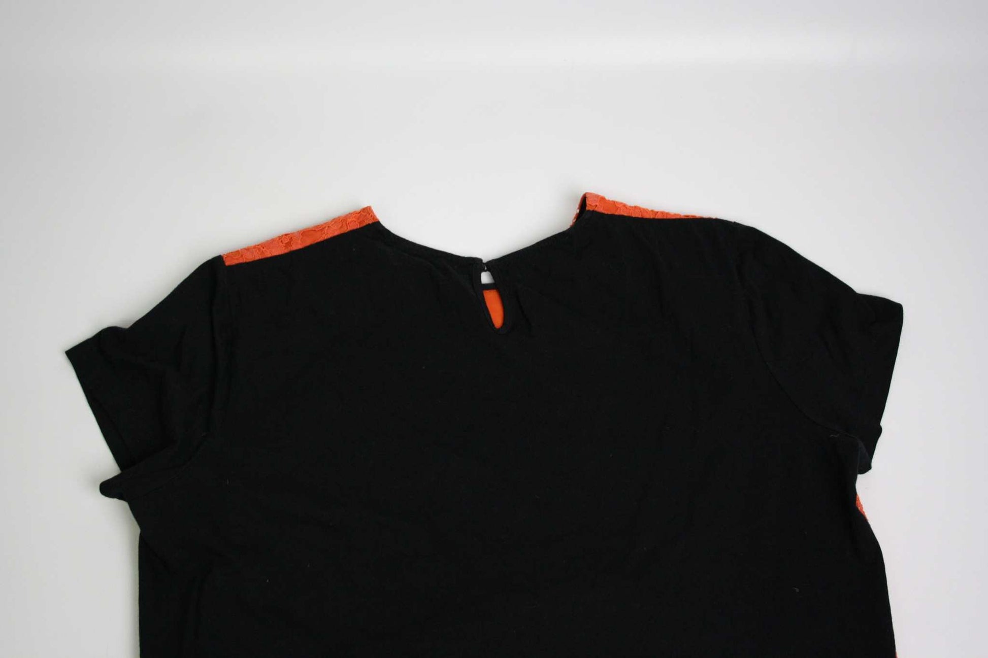 PRADA T-Shirt Flowers Orange for women, size L, black and orange, minimal wear condition.