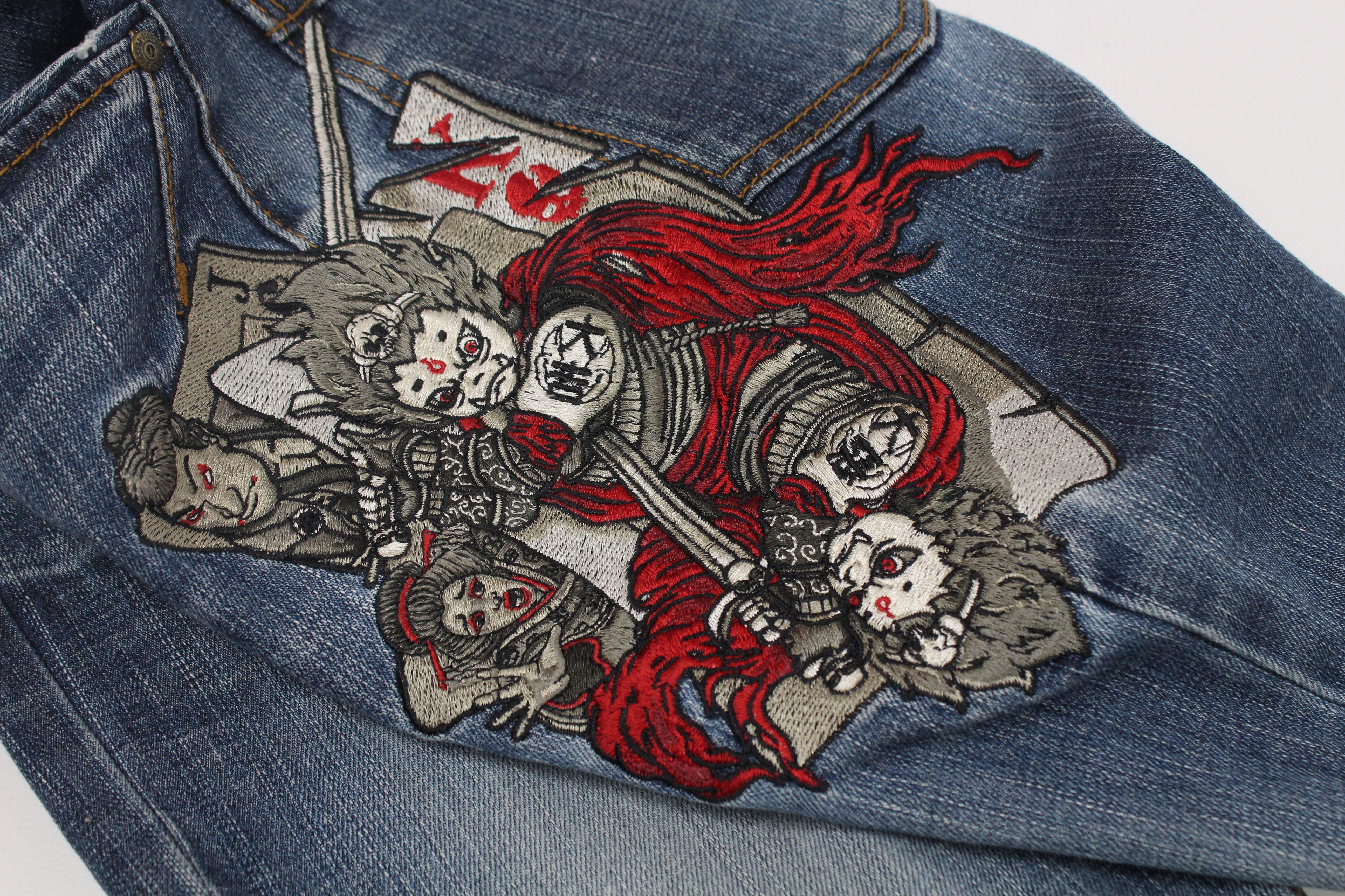 Japanese Art Wear Jeans EXPLOSION sold by Nylaus Straight Leg Street Jeans Wear 30/30